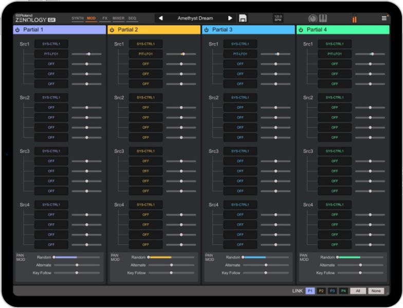 Roland Zenology GX para iPad